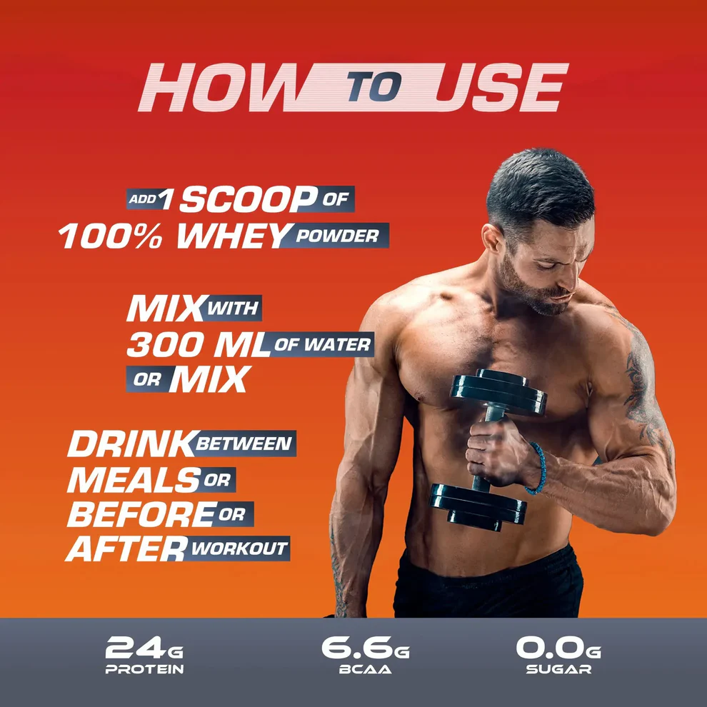 MD 100% Whey Advanced Protein | 24g Protein| 6.6g BCAA | 75 Serving - Thumbnail